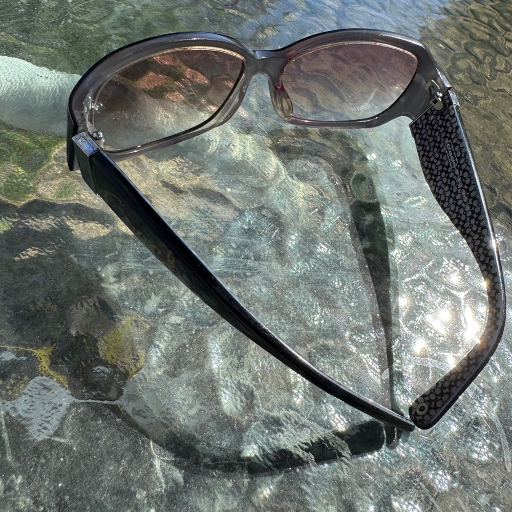 Coach Whitney S495 Black Rectangular Sunglasses w… - image 6